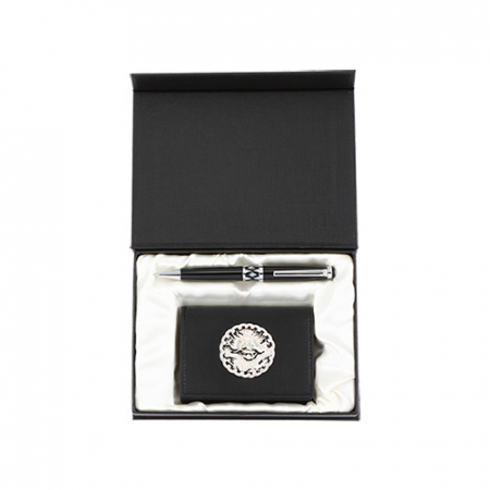 자개 프리미엄 볼펜  곤룡포 나전한지 가죽명함지갑 #2