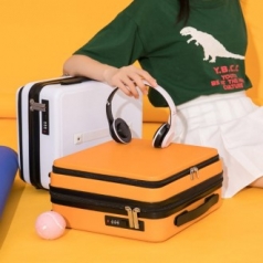 브리빌라즈 대용량 쿨러백, 심플캐리어, 미니 여행가방, 미니캐리어, 소형레디백, 16인치캐리어