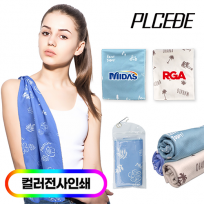 [플씨드] 고급 전사 디자인 비치 쿨타올 고리형 // 풀컬러