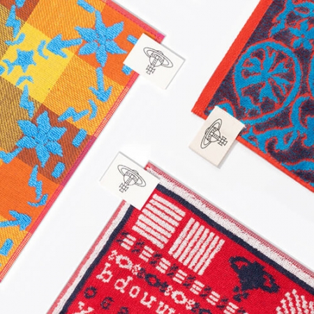 비비안웨스트우드 핸드타월 겸용 패턴 손수건 C(8종) #2