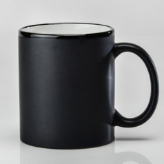 재키 라인 무광 블랙머그 350ml