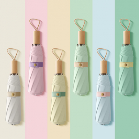 벨솔라 멜로우 우드 자외선차단 3단우산 #3