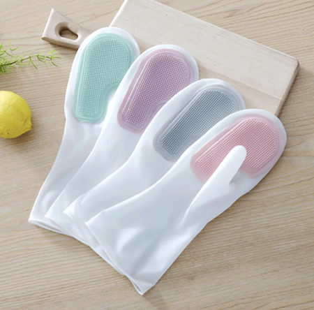 실리콘 클린 수세미 일체형 고무장갑, 수세미장갑, 실리콘장갑, 설거지 고무장갑, 주방장갑, 니트릴장갑 #2