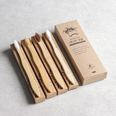 또바기 친환경 대나무칫솔 4P 세트 // 각인가능 #2