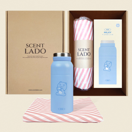 센트라도 피크닉매트+카카오 밀키 스텐 텀블러 세트 #3