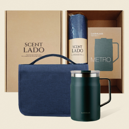 센트라도 트래블 파우치 + 락앤락 메트로머그 600ml 세트 #4