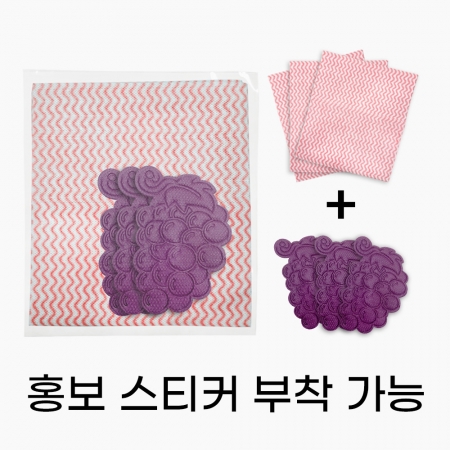 코젠더스 판촉 수세미 3매 + 행주 3매 #3