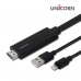 작은이미지: 유니콘 IOS 8핀 HDMI 아이폰 미러링 케이블 스마트폰 동시 충전 TM-MHL-8000S #3