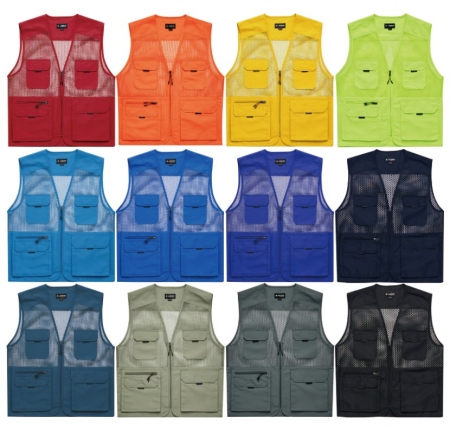 젠더스 망사조끼 LD480, 단체복 여름 전체 망사 조끼 가볍고 시원한 작업조끼 #2