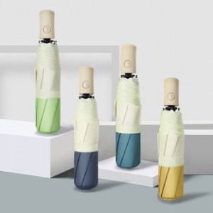 U008 배색 미니 3단 자동우산 답례품 접이식 양산 인쇄 소량 주문제작 우산