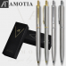 작은이미지: 아모티아네셔스텐금속볼펜&샤프세트+가죽파우치제공 #3