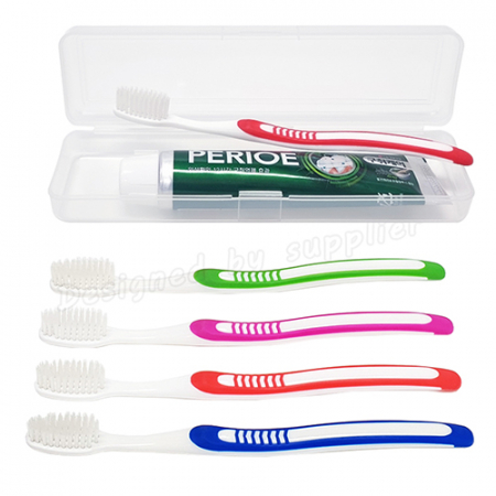 M케이스 휴대용 칫솔치약세트ㅡ326칫솔,페리오치약 100g #4