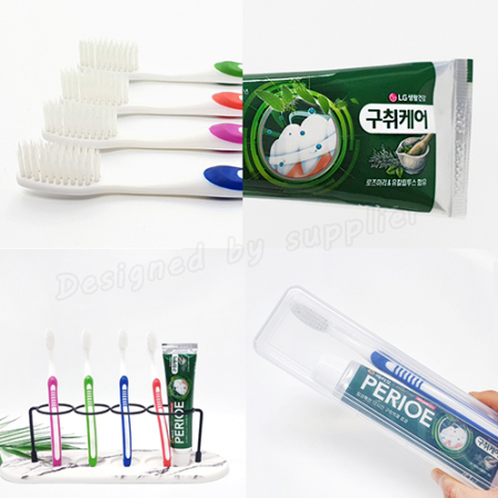 M케이스 휴대용 칫솔치약세트ㅡ326칫솔,페리오치약 100g #5