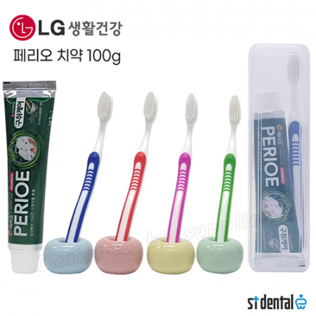 M케이스 휴대용 칫솔치약세트ㅡ326칫솔,페리오치약 100g #3