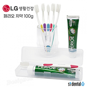 M케이스 LG미세모 페리오치약 100g 칫솔치약세트 오리지널