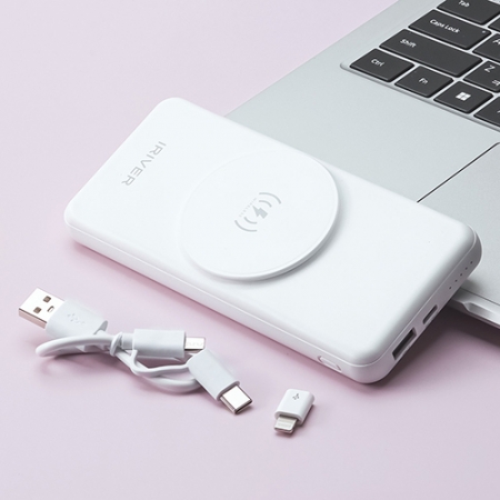 아이리버 대용량 마그네틱 무선 고속 충전 휴대용 보조배터리 10000mAh IWP-10 #3