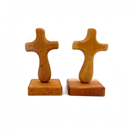 나무나라 삼림목 마호가니 원목 기도손 십자가 #2