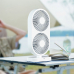 작은이미지: 뉴에이커 듀얼 팬 무선 선풍기 탁상형 탁상용 사무실 캠핑 책상용 선풍기 #2