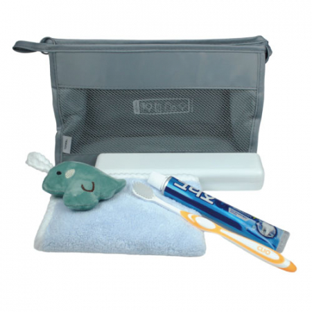 여행용치약 칫솔세트 + 캐릭터 핸드타올 + 여행용파우치 3종 #2