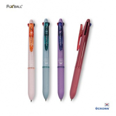 크라운 푸르츠 픽스볼 3색볼펜 0.48mm