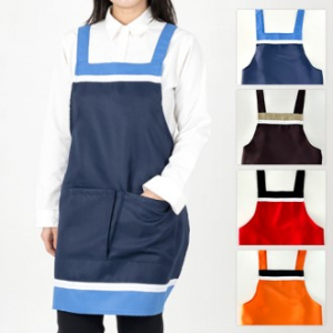 배색믹스 H형 앞치마, 남자 여자 앞치마
