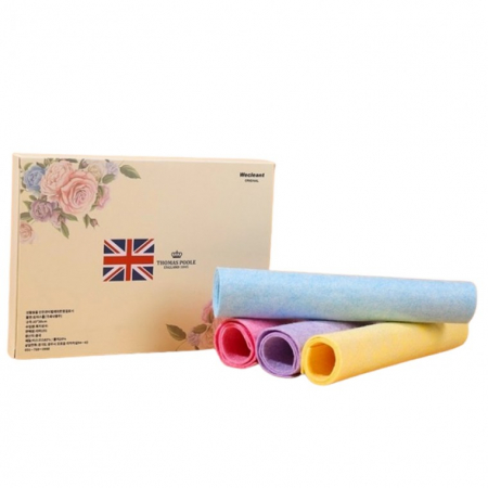 토마스풀 비스코스 극세사 행주, 멀티 주방행주 4p세트 요술행주 매직행주 판촉물 사은품 답례품 선물세트 행사용품 키친타월 #2