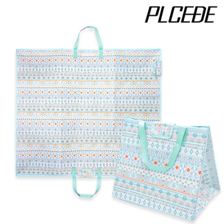 [플씨드] 에스닉 일체형 장바구니 돗자리 #2