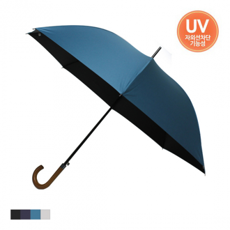 NB 65자동 우드곡자핸들 블랙코팅 장우산 U #2