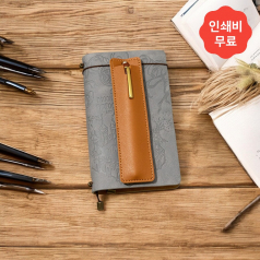 오피스 인조가죽 펜꽂이