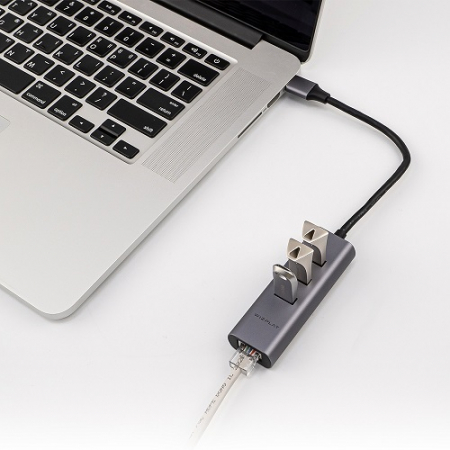 위즈플랫 초소형 USB허브 USB3.0 3포트 기가비트 유선랜 WIZ-HR34 V2 #3
