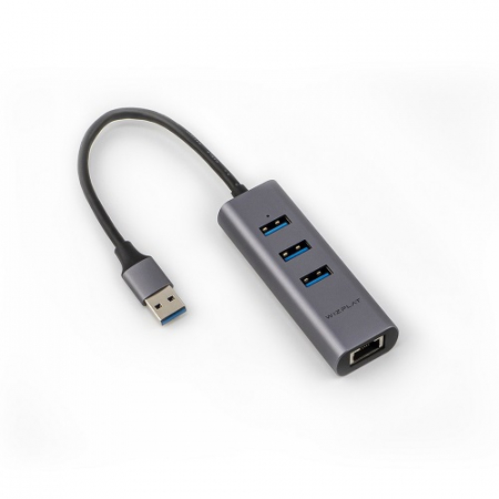 위즈플랫 초소형 USB허브 USB3.0 3포트 기가비트 유선랜 WIZ-HR34 V2 #2