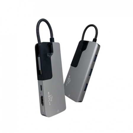 USB-C 6IN1 멀티 USB허브 HDMI 유선랜 PD지원 CH06 #4