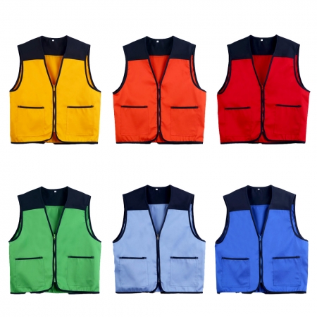 매직 T/C 배색 마트 B 조끼 단체 작업 이벤트 베스트 #2