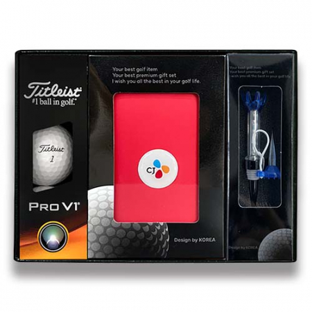 타이틀리스트Pro v1 골프공3알 + 마그넷 골프티 + 골프 파우치 #2