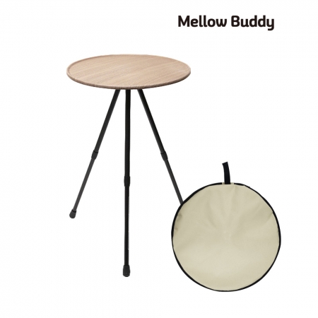 멜로우 버디 캠핑 원형 사이드 미니 테이블, 높이조절 감성 #5