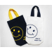 작은이미지: 대형 스마일 에코백 풀칼라 로고 인쇄 미니 손가방 텀블러백 물병가방 학생 보조가방 #2