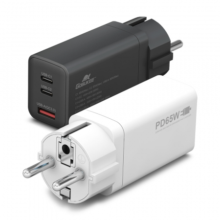고부기 65W PD PPS 접지형 GaN USB 초고속 미니 3포트 멀티 충전기 #2