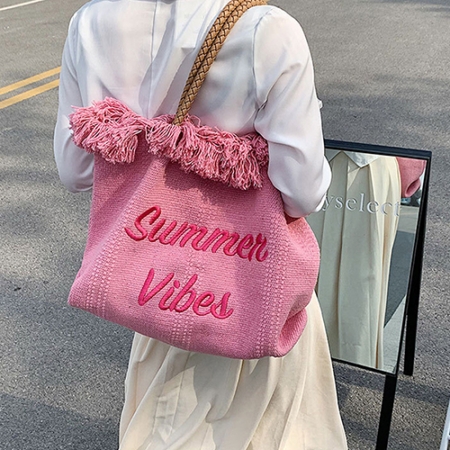 룩앳걸 여성 여자 데일리 비치 수술 숄더백 #5