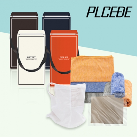 [플씨드] 선케어 스킨 손 쿨토시 + 마블 쿨타올 + 메쉬 귀걸이 쿨마스크 3종 세트 #2