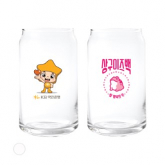투명 캔비어컵 캔글라스 370ml