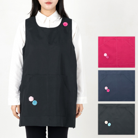 미니미포인 원피스형 앞치마, 남자 여자 앞치마 #2