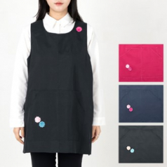 미니미포인 원피스형 앞치마, 남자 여자 앞치마