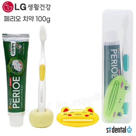 M케이스 LG미세모 페리오치약100g 치약짜개 칫솔치약세트 #3