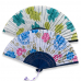 작은이미지: 합죽선 꽃나염 부채, 접이식 부채 #2