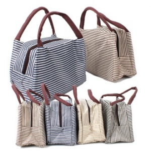 줄무늬 보온 보냉백 도시락가방