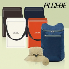 [플씨드] 일체형 접이식 등산모자 + 접이식 스포츠 백팩 (PMB-01) 2종 세트