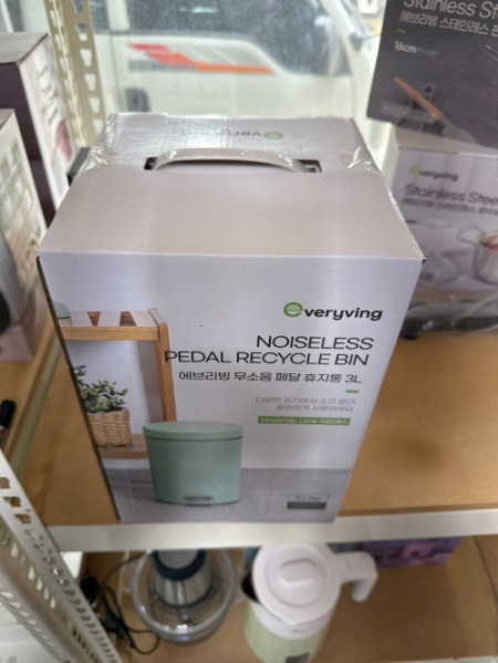 에브리빙 무소음 페달 휴지통3L #3