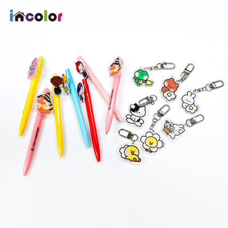 incolor 아크릴 캐릭터 볼펜, 열쇠고리 // 주문제작형 #2