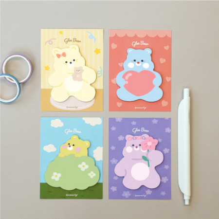 글리베어 모양 점착메모지 (주문 제작형) #2