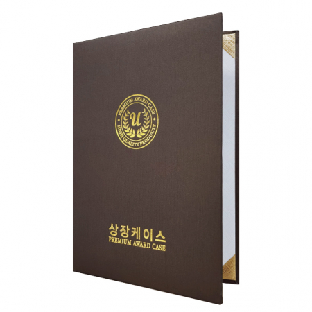 스트라이프 밤색 상장케이스 A4사이즈 HO #3